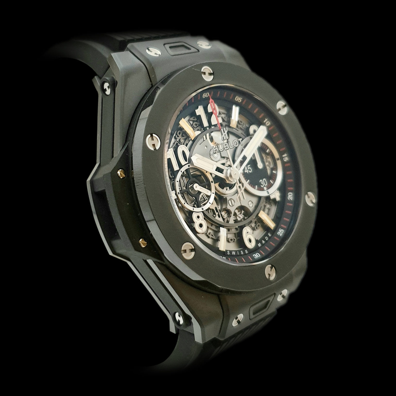 hublot unico black magic 42mm