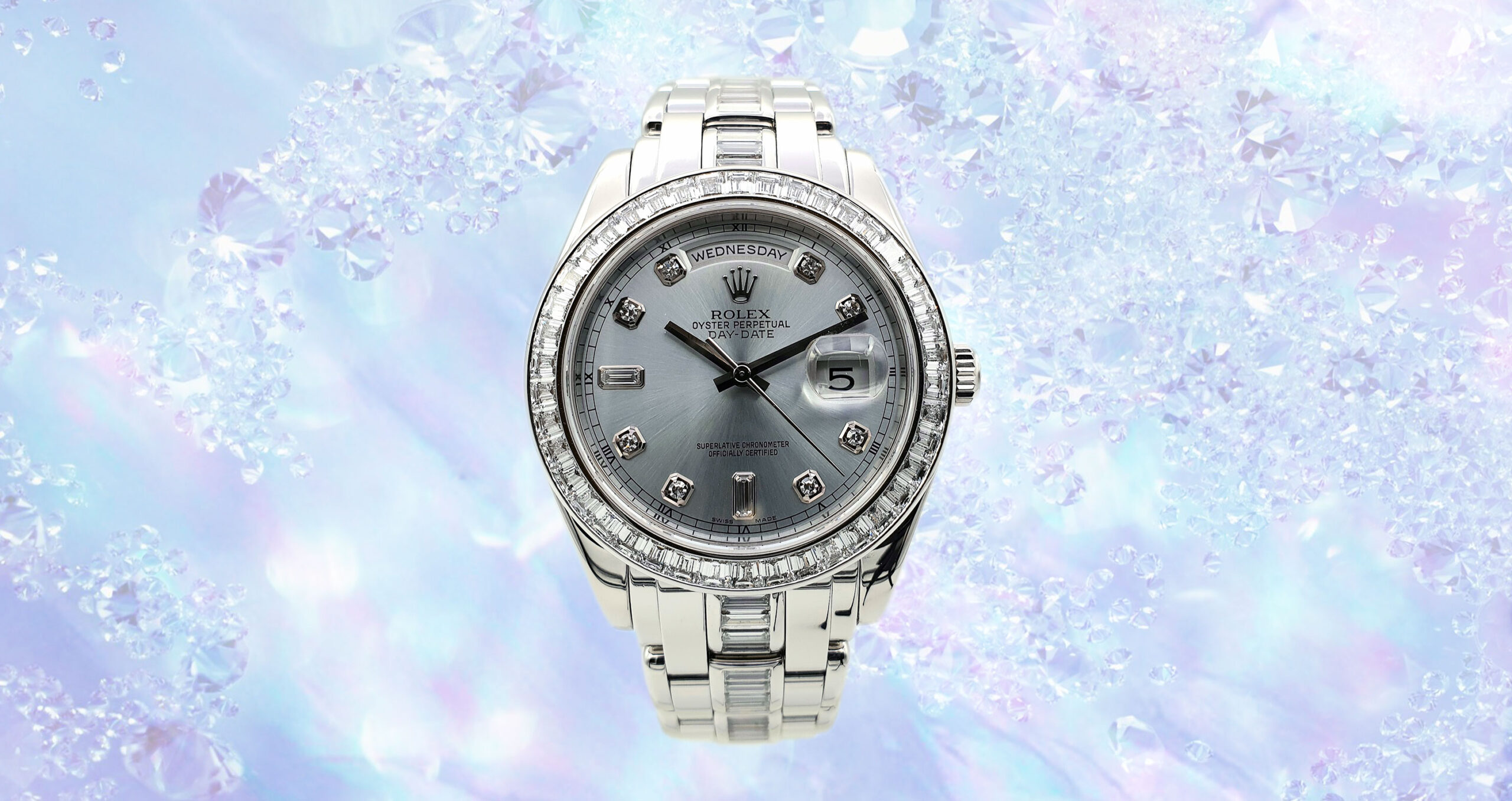 ROLEX President Day-Date Masterpiece “Pearlmaster” 39 mm  in Platinum